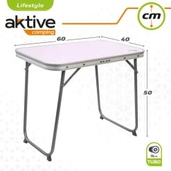 AKTIVE - Table Pliante Avec Poignée De Transport. Table De Camping 60x40x50 Cm 8 AKTIVE - Table Pliante Avec Poignée De Transport. Table De Camping 60x40x50 Cm -Magasin De Plein Air aktive table pliante avec poignee de transport table de camping 60x40x50 cm 3