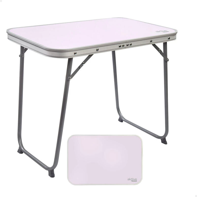 AKTIVE - Table Pliante Avec Poignée De Transport. Table De Camping 60x40x50 Cm 1 AKTIVE - Table Pliante Avec Poignée De Transport. Table De Camping 60x40x50 Cm