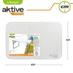 AKTIVE - Table Pliante . Table Basse Blanche En Aluminium - 40x60x40 Cm -Magasin De Plein Air aktive table pliante table basse blanche en aluminium 40x60x40 cm 4