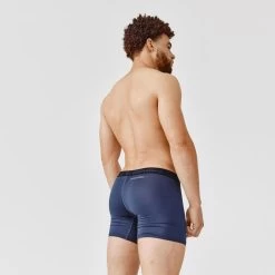 Kalenji Boxer Respirant En Microfibre Homme - Bleu Foncé -Magasin De Plein Air boxer respirant en microfibre homme bleu fonce 3