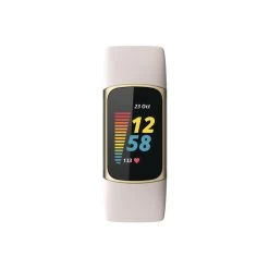 BRACELET CONNECTÉ SPORT/BIEN-ÊTRE FITBIT CHARGE 5 BLANC/OR -Magasin De Plein Air bracelet connecte sportbien etre fitbit charge 5 blancor 2