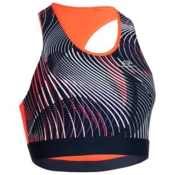 Kalenji BRASSIERE D'ATHLETISME FEMME BLEUE ET ORANGE