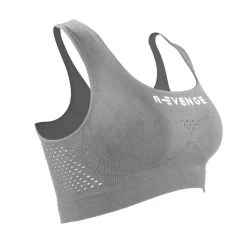 Brassiere Top Intime Femme Running Fitness Yoga Kinesiotaping Interne Gris