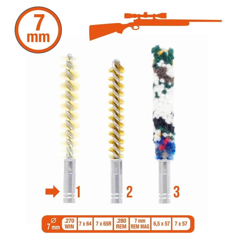 Brosses De Rechange Pour Kit Armes Rayées (filetage 8/32) 3 Brosses De Rechange Pour Kit Armes Rayées (filetage 8/32) – Image 3
