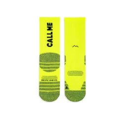Call Me Chaussette De Course Unisexe, Jaune Fluo Tricotée -Magasin De Plein Air call me chaussette de course unisexe jaune fluo tricotee 2