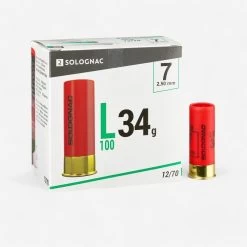 CARTOUCHE L100 34g CALIBRE 12/70 PLOMB N°7 X25