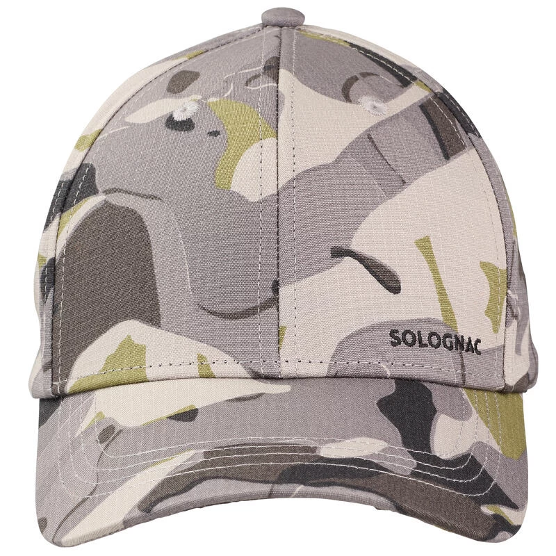 Casquette Chasse 500 Résistante Camo Woodland Gris 3 Casquette Chasse 500 Résistante Camo Woodland Gris – Image 3