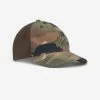Casquette Chasse Légère Et Respirante 520 Camo Vert/marron & Uni