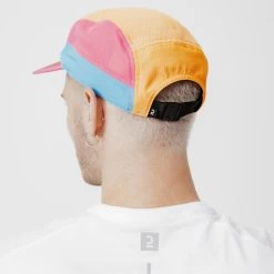 Casquette Running Homme Femme - KIPRUN 5 Panneaux Bleu Orange Rose -Magasin De Plein Air casquette running homme femme kiprun 5 panneaux bleu orange rose 4