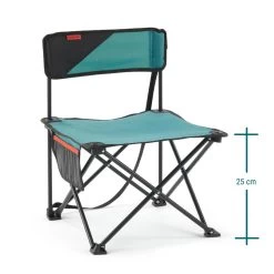 Quechua CHAISE BASSE PLIANTE DE CAMPING MH100 Bleue -Magasin De Plein Air chaise basse pliante de camping mh100 bleue 3