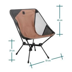 Quechua CHAISE BASSE PLIANTE DE CAMPING MH500 MARRON -Magasin De Plein Air chaise basse pliante de camping mh500 marron 3