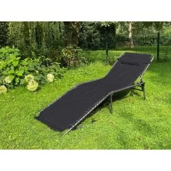 Chaise Longue Torget - Transat - Bain De Soleil 190x60x30 Cm - 150 Kg - Pliable -Magasin De Plein Air chaise longue torget transat bain de soleil 190x60x30 cm 150 kg pliable 4