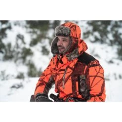 CHAPKA CHASSE CAMOUFLAGE ORANGE -Magasin De Plein Air chapka chasse camouflage orange 5