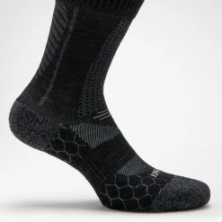 CHAUSSETTES DE RUNNING RUN900 MI-MOLLET LAINE MERINOS NOIRES -Magasin De Plein Air chaussettes de running run900 mi mollet laine merinos noires 2