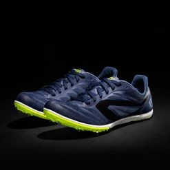 CHAUSSURES A POINTES D'ATHLETISME DE DEMI FOND AT MID BLEU NOIR ET JAUNE 6 CHAUSSURES A POINTES D'ATHLETISME DE DEMI FOND AT MID BLEU NOIR ET JAUNE -Magasin De Plein Air chaussures a pointes dathletisme de demi fond at mid bleu noir et jaune 2