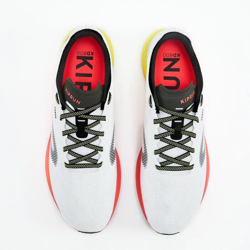 CHAUSSURES DE RUNNING HOMME KIPRUN KD 800 BLANC ROSE JAUNE 7 CHAUSSURES DE RUNNING HOMME KIPRUN KD 800 BLANC ROSE JAUNE – Image 7