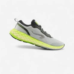 CHAUSSURES DE RUNNING HOMME KIPRUN KS900 GRIS JAUNE