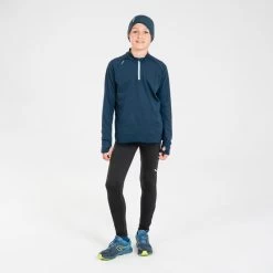 COLLANT DE RUNNING CHAUD ENFANT - KIPRUN WARM+ NOIR -Magasin De Plein Air collant de running chaud enfant kiprun warm noir 3