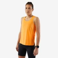 Débardeur Running Léger Femme - KIPRUN Run 900 Light Orange