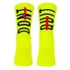 Don't Quit Chaussette De Course Unisexe, Tricot Jaune Fluo