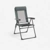 Quechua FAUTEUIL PLIANT CONFORTABLE POUR LE CAMPING - INCLINABLE - ACIER