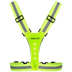 AVENTO Gilet De Sport à Led - Rechargeable - Jaune Fluo - Gilet De Sécurité -Magasin De Plein Air gilet de sport a led rechargeable jaune fluo gilet de securite 2