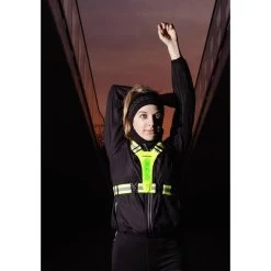 AVENTO Gilet De Sport à Led - Rechargeable - Jaune Fluo - Gilet De Sécurité -Magasin De Plein Air gilet de sport a led rechargeable jaune fluo gilet de securite 3