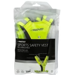 AVENTO Gilet De Sport à Led - Rechargeable - Jaune Fluo - Gilet De Sécurité -Magasin De Plein Air gilet de sport a led rechargeable jaune fluo gilet de securite 5