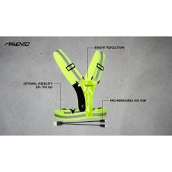 AVENTO Gilet De Sport à Led - Rechargeable - Jaune Fluo - Gilet De Sécurité -Magasin De Plein Air gilet de sport a led rechargeable jaune fluo gilet de securite 6