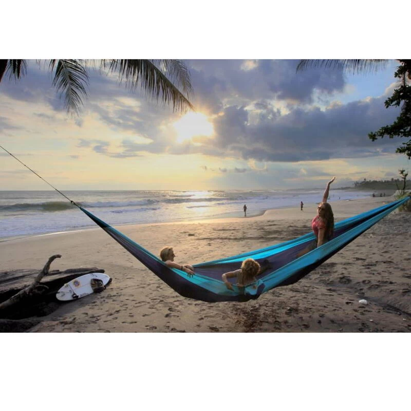 TICKET TO THE MOON Hamac TTTM King Size Bleu Aqua / Rose 3 TICKET TO THE MOON Hamac TTTM King Size Bleu Aqua / Rose – Image 3