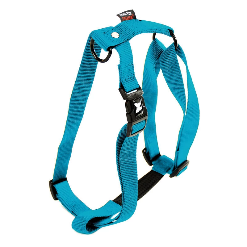 Harnais Confort Chien Bleu Turquoise 1 Harnais Confort Chien Bleu Turquoise