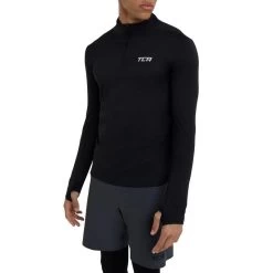 Haut Cloud Fleece Avec Fermeture 1/4 Et Poche Ă Fermeture Ăclair Pour Hommes