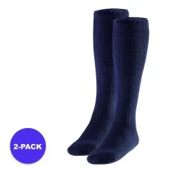 Heatkeeper Chaussettes Thermiques Pour Hommes Aux Genoux Bleu Marine 2-PACK