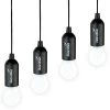 Lampe De Camping Skandika Narvik | Set De 4 Lampes LED, Pull Light, à Piles