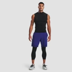 Legging 3/4 Noir Homme Under Armour Heat Gear -Magasin De Plein Air legging 34 noir homme under armour heat gear 5