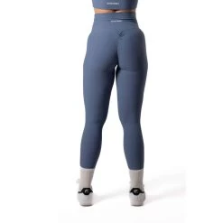 Legging Fitness Côtelé Scrunch Sans Coutures Bleu -Magasin De Plein Air legging fitness cotele scrunch sans coutures bleu 2