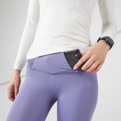Legging Running Femme - KIPRUN Run 900 Light Mauve -Magasin De Plein Air legging running femme kiprun run 900 light mauve 5