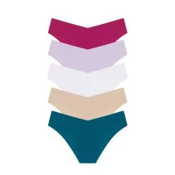 Lot De 5 Culottes En Microfibre Loa Microfiber Pour Femmes Black Limba