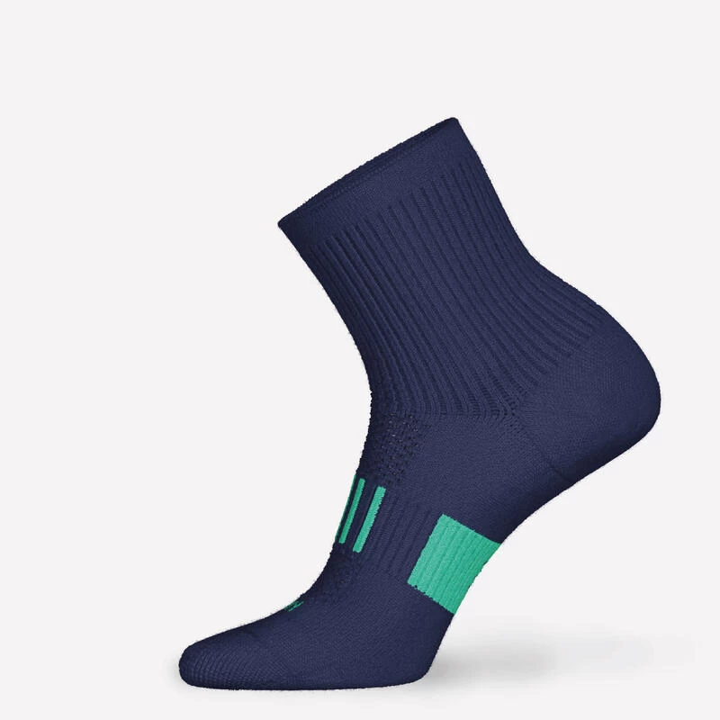 LotX2 De Chaussettes Running Confort Enfant - KIPRUN 500 Mid Marine Et Rayé Vert 9 LotX2 De Chaussettes Running Confort Enfant - KIPRUN 500 Mid Marine Et Rayé Vert – Image 9