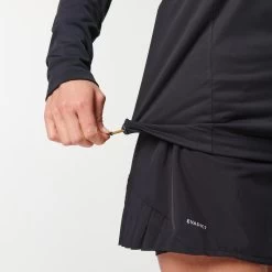 MAILLOT DE TRAIL RUNNING MANCHES LONGUES SOFTSHELL FEMME NOIR BRONZE -Magasin De Plein Air maillot de trail running manches longues softshell femme noir bronze 6