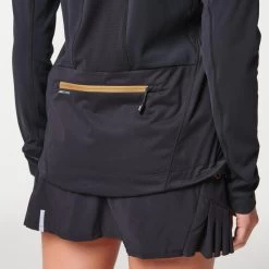 MAILLOT DE TRAIL RUNNING MANCHES LONGUES SOFTSHELL FEMME NOIR BRONZE -Magasin De Plein Air maillot de trail running manches longues softshell femme noir bronze 9
