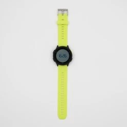 Decathlon Montre Chronomètre De Course à Pied W500M JAUNE -Magasin De Plein Air montre chronometre de course a pied w500m jaune 2