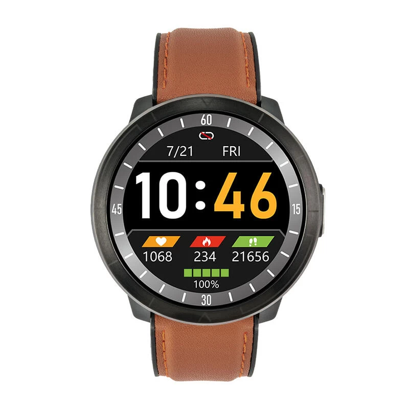 Montre Connectée Sport Unisexe WM18 Marron 1 Montre Connectée Sport Unisexe WM18 Marron