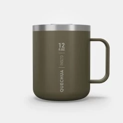Quechua Mug MH500 Isotherme (double Paroi Inox) Camp Du Randonneur 0,38L Kaki -Magasin De Plein Air mug mh500 isotherme double paroi inox camp du randonneur 038l kaki 8