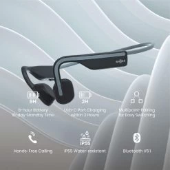 SHOKZ OpenMove Bone Conduction Sports Headphones -Magasin De Plein Air openmove bone conduction sports headphones 5
