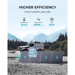 Panneau Solaire BLUETTI PV200 | 200 W -Magasin De Plein Air panneau solaire bluetti pv200 200 w 2