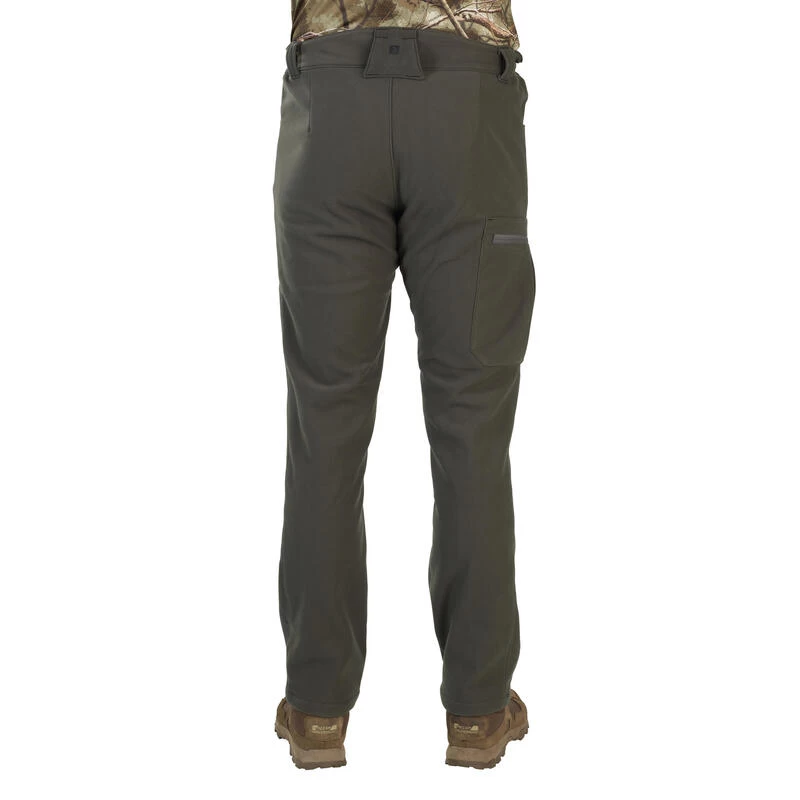 PANTALON CHASSE CHAUD SILENCIEUX POLAIRE VERT 100 6 PANTALON CHASSE CHAUD SILENCIEUX POLAIRE VERT 100 – Image 6