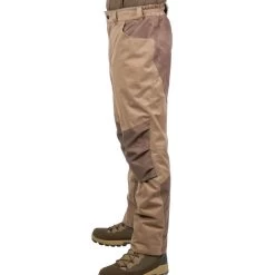 PANTALON CHASSE IMPERMEABLE CHAUD SILENCIEUX MARRON 520 -Magasin De Plein Air pantalon chasse impermeable chaud silencieux marron 520 2