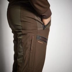 PANTALON CHASSE IMPERMÉABLE RENFORT MARRON 900 BÉCASSE 13 PANTALON CHASSE IMPERMÉABLE RENFORT MARRON 900 BÉCASSE -Magasin De Plein Air pantalon chasse impermeable renfort marron 900 becasse 3