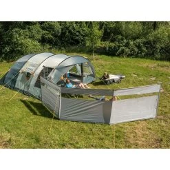 Paravent De Camping Bora - Brise-Vue - 4,5 X 1,4 M - Résistant Au Vent - Gris -Magasin De Plein Air paravent de camping bora brise vue 45 x 14 m resistant au vent gris 3
